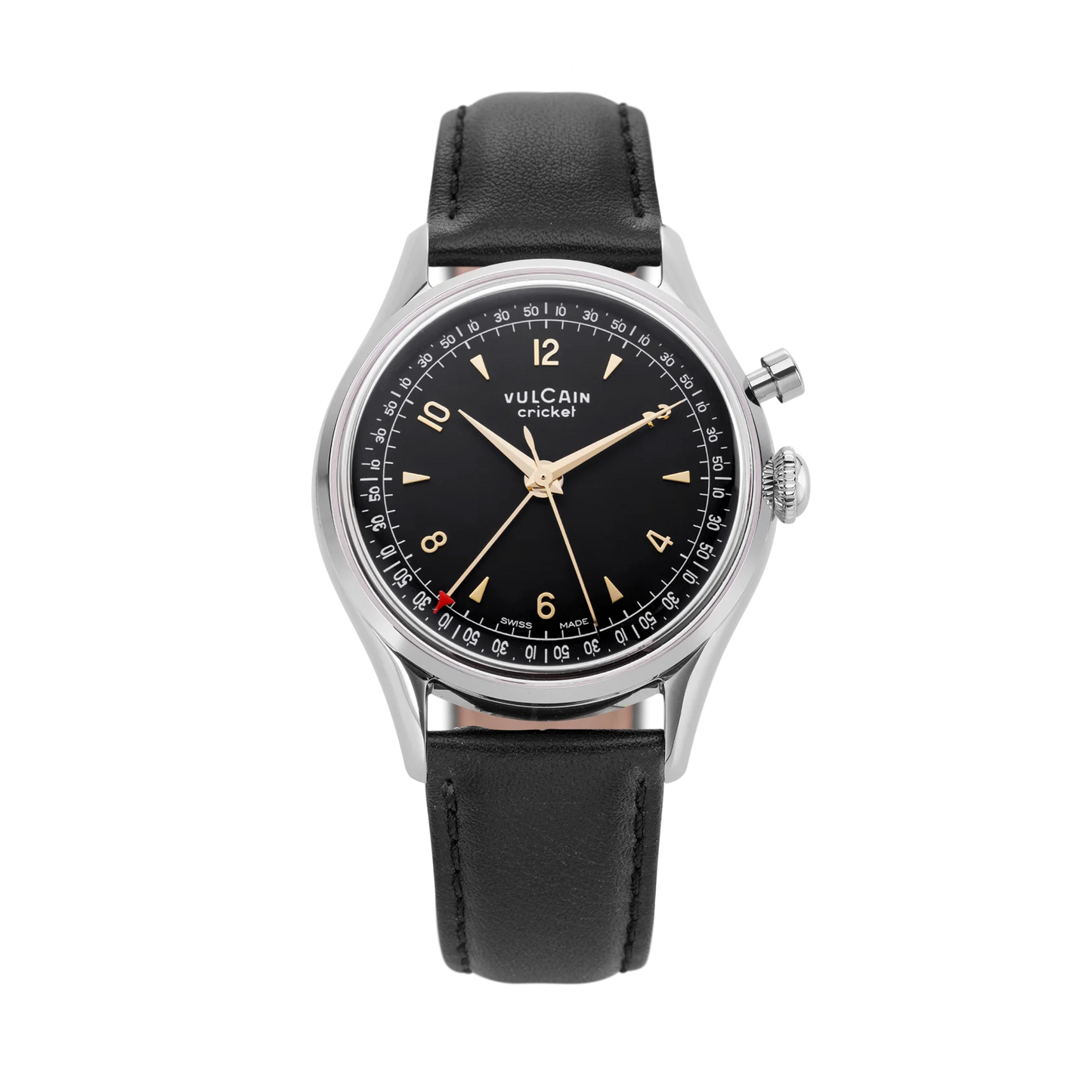 Vulcain Cricket Tradition 39 mm - Black & Gold