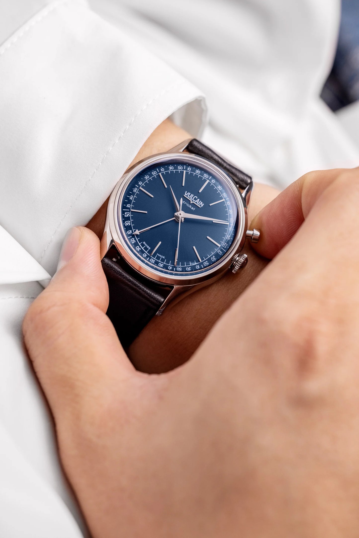 Vulcain Cricket President 39mm - Blue Limited Edition